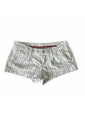 Y2K Hollister Mint Stripe Shorts